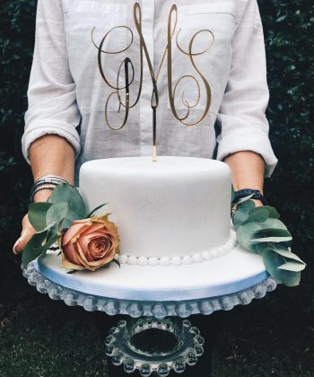 Monogram CakeTopper