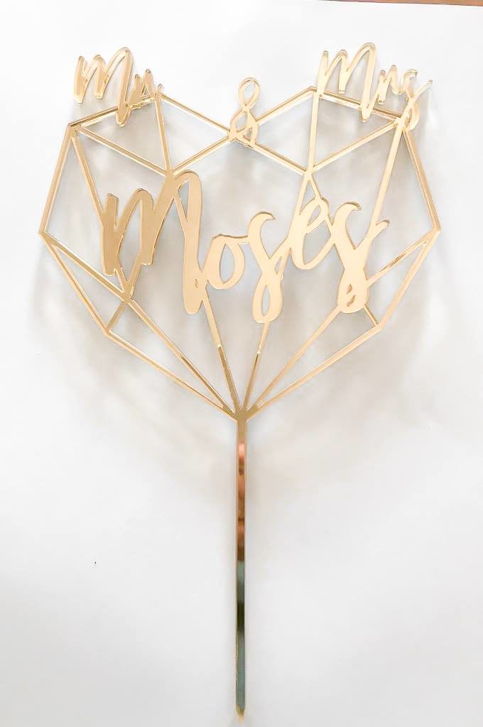 Modern Cake Topper