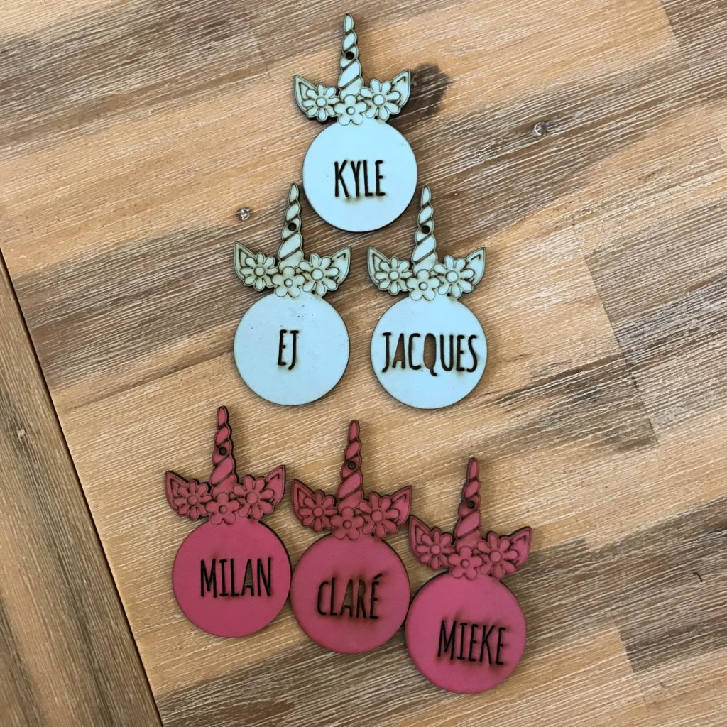 Unicorn Name Cards